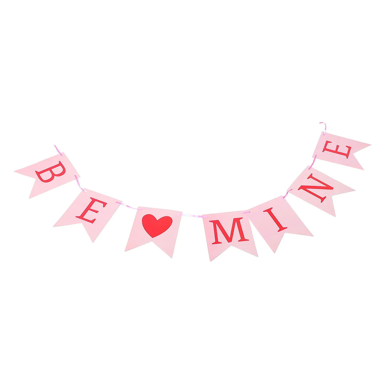 

Proposal Background Decoration Be Mine Valentine Banner Hanging Paper Heart Shaped Material Romantic Atmosphere Wedding