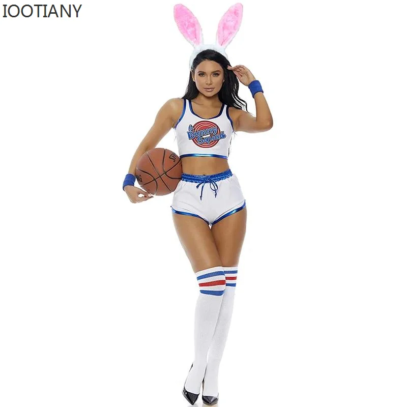 New Space Lola Bunny Rabbit Cosplay Disguise Lola Bunny Costume Lola Bunny Woman Sexy Basketball Jersey Halloween Costume Girl