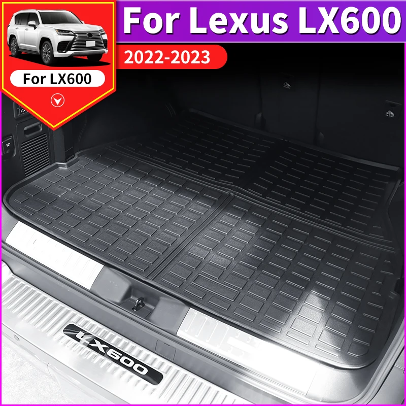 7 Seats Car Trunk Tail box mat For 2022 2023 Lexus 600 Lx600 LX 600 Interior Decoration Upgrade Accessories Waterproof Carpet