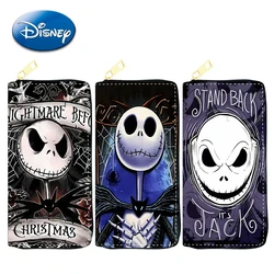 Disney Jack Skellington Wallet The Nightmare Before Christmas Cartoon Figures MultiFunction PU Zipper Money Bag Men Women Gifts