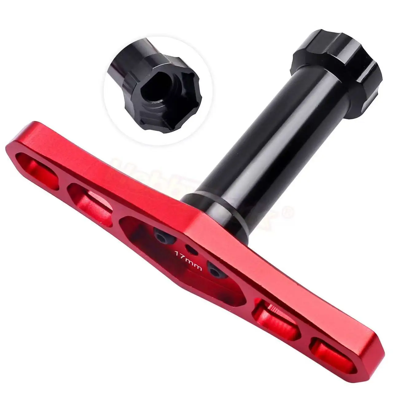 17mm Metal Wheel HEX Nuts Sleeve Wrench Tool for 1/8 1/10 RC Crawler Car Off Road Car Monster Truck Sleeve Tools UPgrade Parts