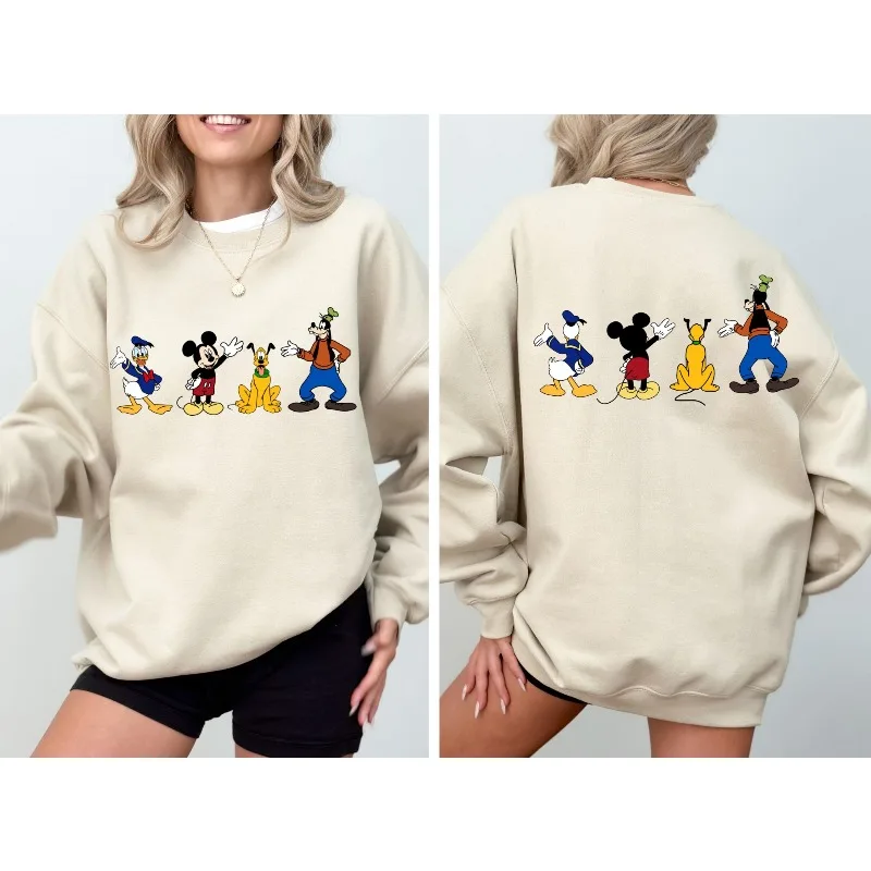 سويت شيرت ميكي آند فريندز، سترة شخصيات ديزني، سويت شيرت ميكي ماوس، سويت شيرت بلوتو، سويت شيرت دونالد داك #5