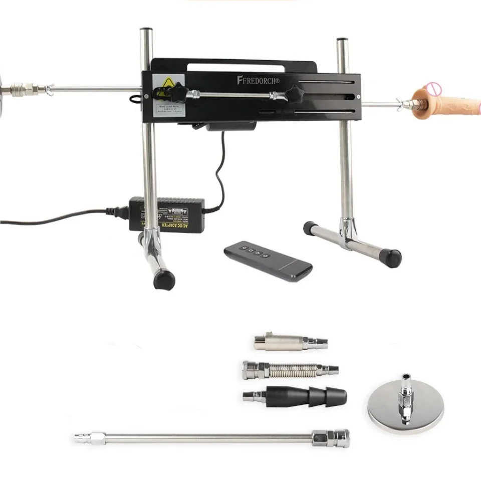 FREDORCH 120W Power Quiet Sex Machine Voice App Control with Dildo Attachment for Women Masturbation Pumping Gun Couple Sex Toys