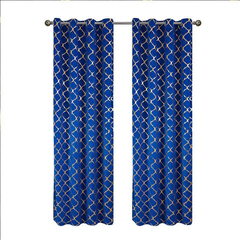 (112) Customized Factory Direct Sale Finished Curtain Velvet Hot Stamping