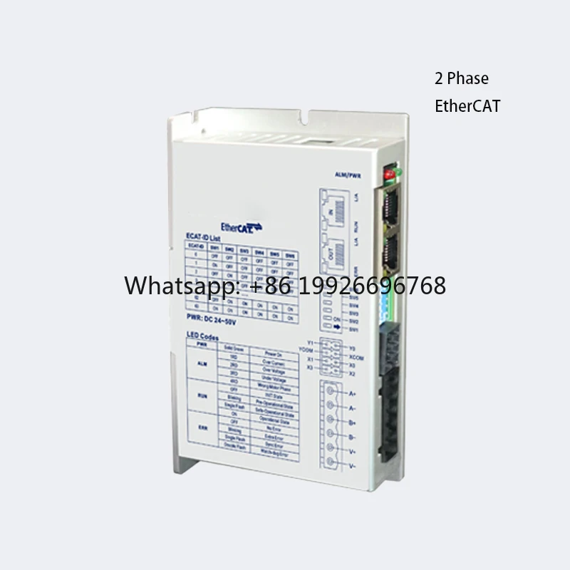 PrimoPal Low Cost 2 Phase Moons NEMA 17 Open-Loop Ethercat Stepper Motor Drive and Controller for Stepper Motor