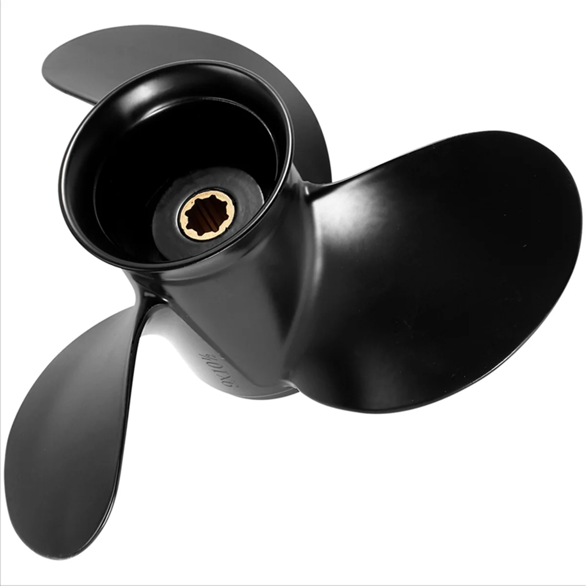 48-828158A12 Aluminum Boat Outboard Propeller 9X10 1/2 8 Spline Tooth 3 Blade Propeller for Mercury 6-15HP