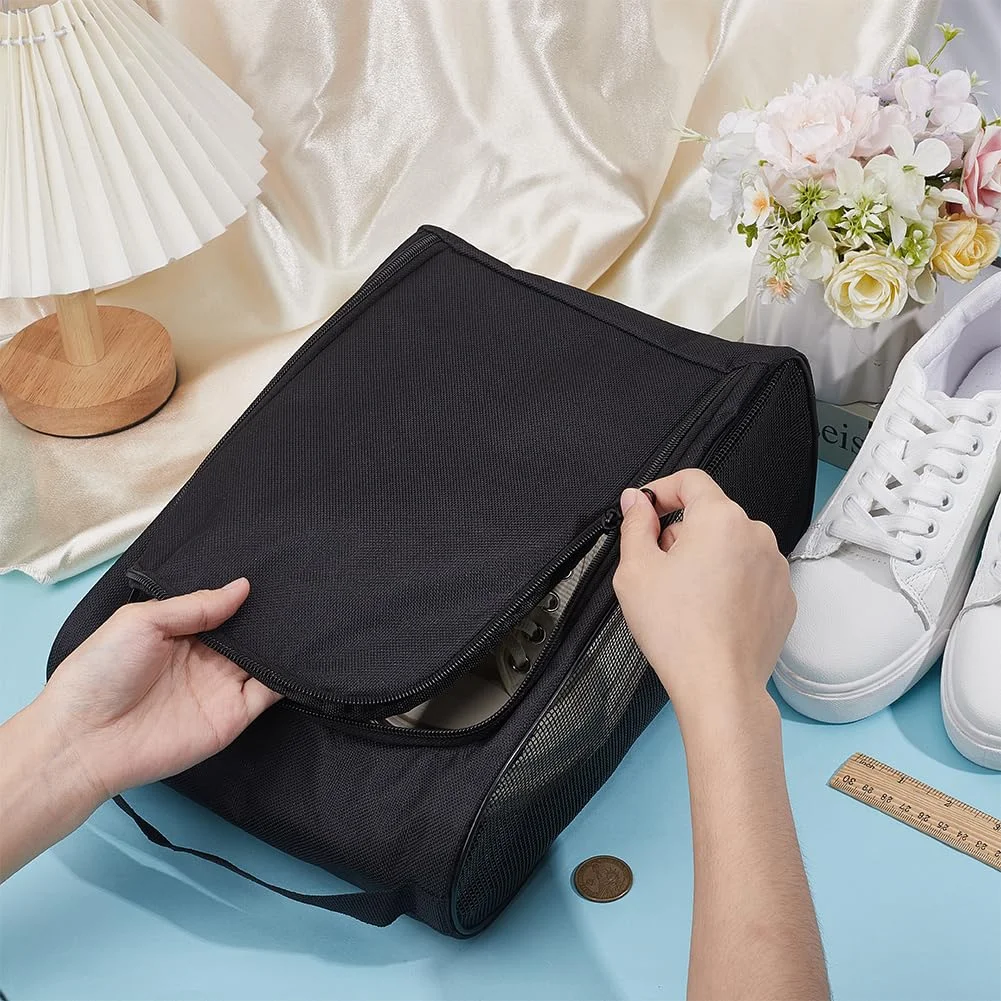 

Легкая дышащая сумка для обуви из ткани Оксфорд, пылезащитный портативный чехол для обуви для гольфа, спорта, путешествий и хранения