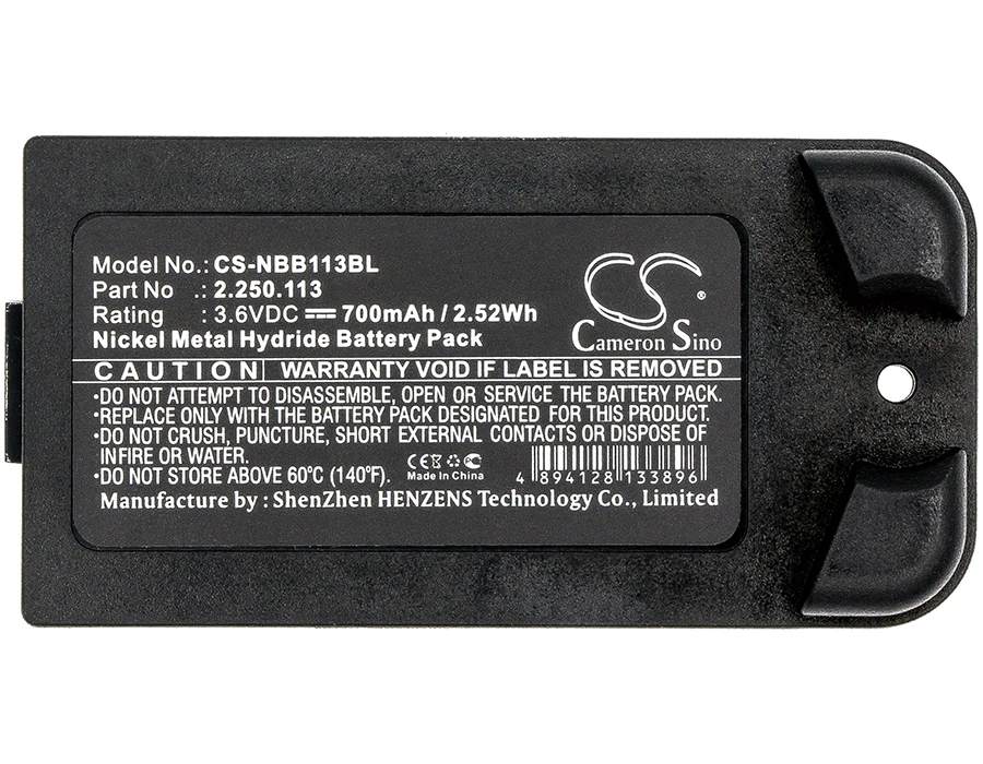 CameronSino Battery for NBB Planar-C 22501113 fits NBB 2.250.113 Crane Remote Control battery 700mAh/2.52Wh 3.60V Ni-MH Black