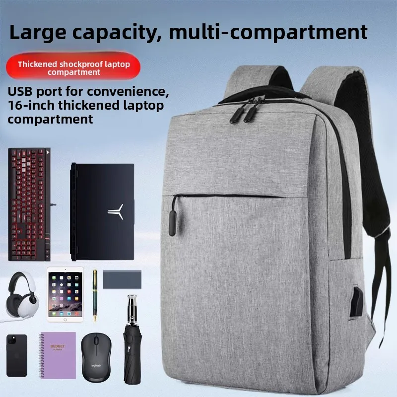 

ex Large Capaci 6 Inch Laptop Bag oulder Bag Casual Simple Sle Double Layer Travel Bapa for High School And Co...