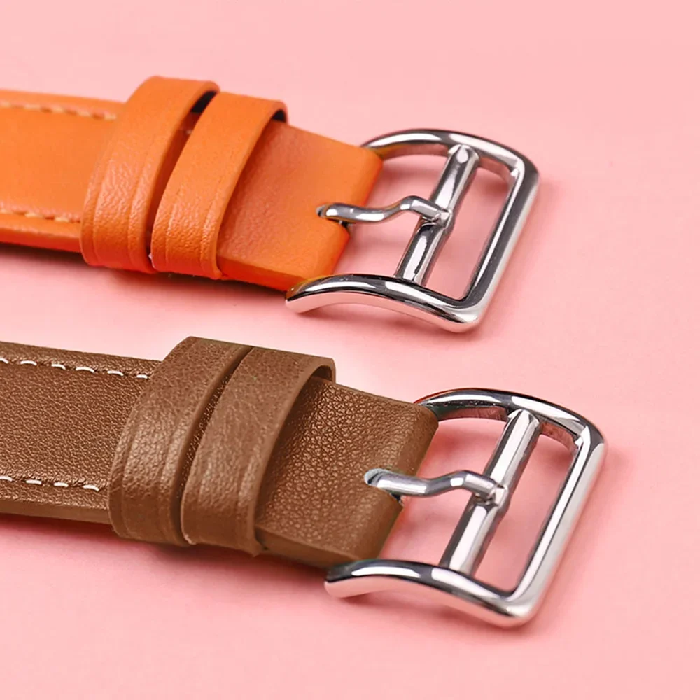 Leather Band For Apple Watch Strap 44mm 45mm 40mm 41mm 38mm 42mm Hermes Single Tour Bracelet iWatch Series 6 SE 7 8 9 ultra 49mm