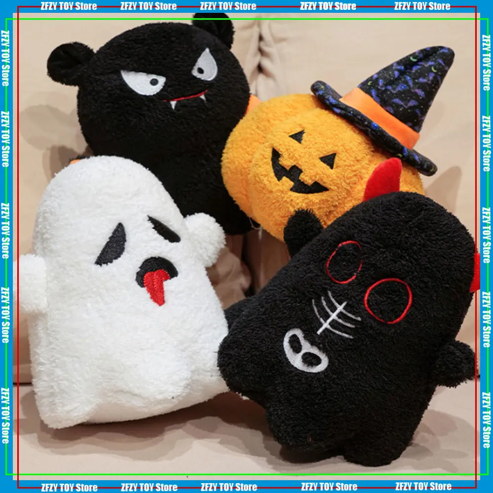 

Новые плюшевые игрушки на Хэллоуин, забавная тыква, летучая мышь, призрак, кукла-дьявол, плюшевые игрушки, декоративные подарки на Рождество и Хэллоуин