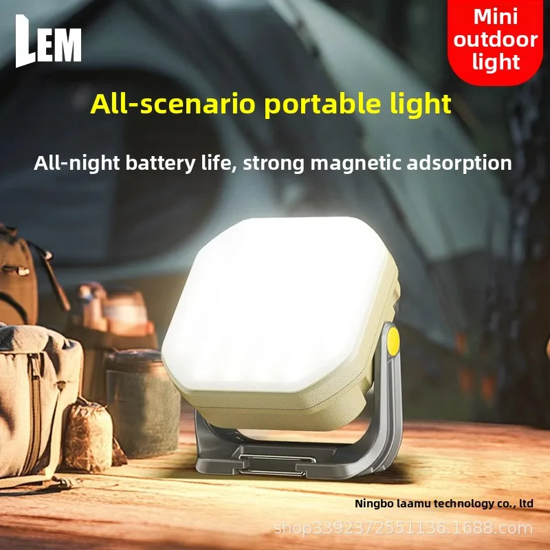 LEM ضوء التخييم في الهواء الطلق عمر البطارية الطويل خيمة المعسكر انقطاع التيار الكهربائي في حالات الطوارئ ضوء شحن احتياطية للمنزل