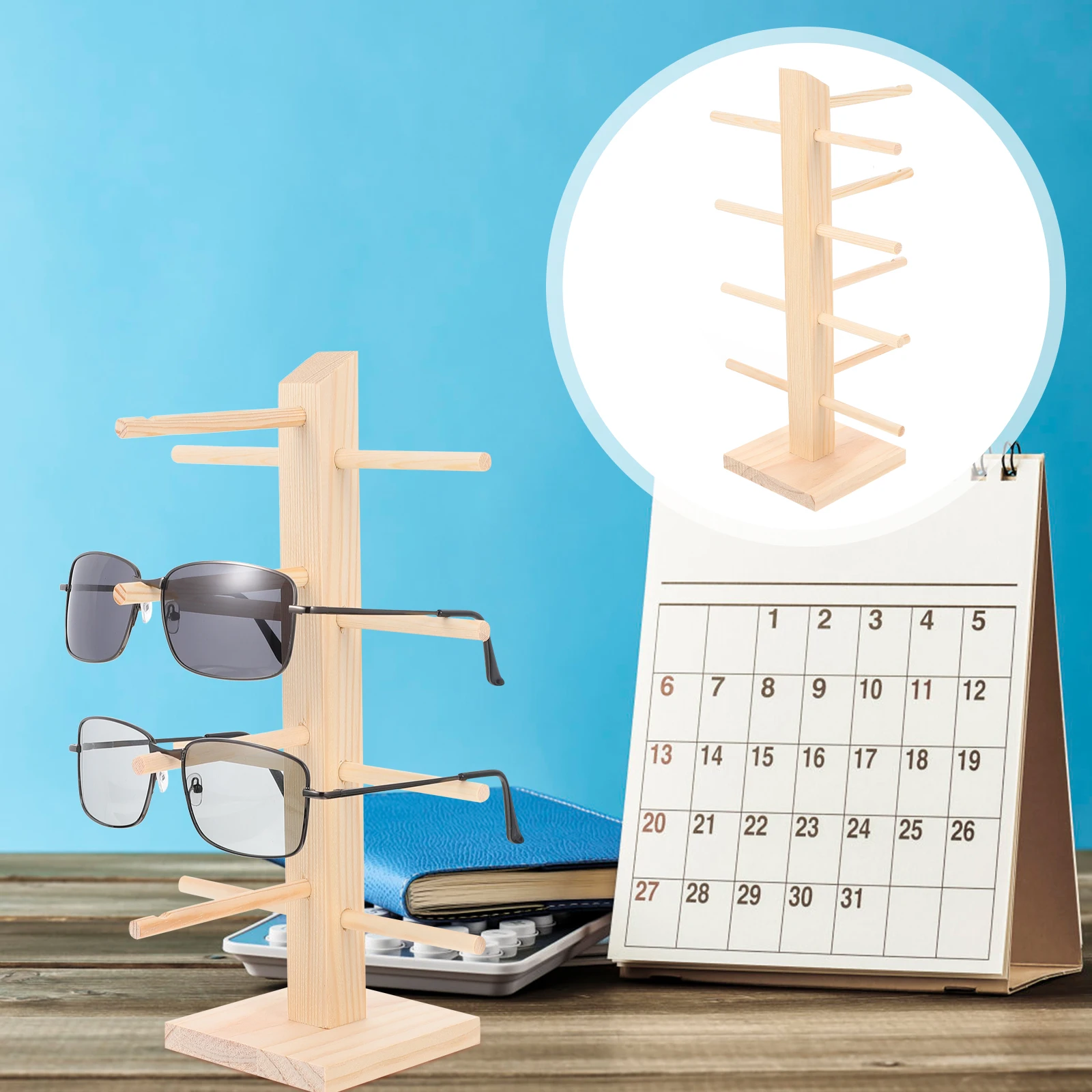 

Sunglasses Display Stand Holder Decor Organizers Eyeglass Rack Eyewear Storage Shelves