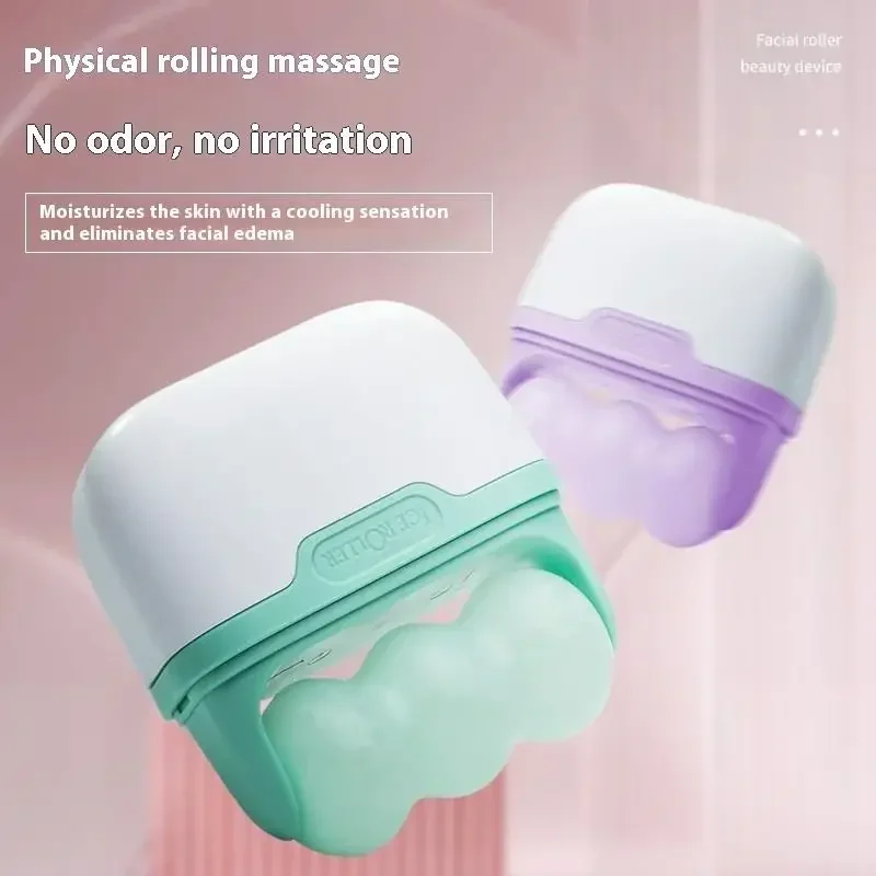 

2-in-1 Ice Massage Device Cold Compress Device Double Headed Roller Multi Functional Massager For Relieving Edema Cooling