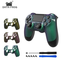 DATA FROG DIY Chameleon Faceplate Cover Replacement Front Housing Shell For PS4 Slim Controller For PS4 JDM-040