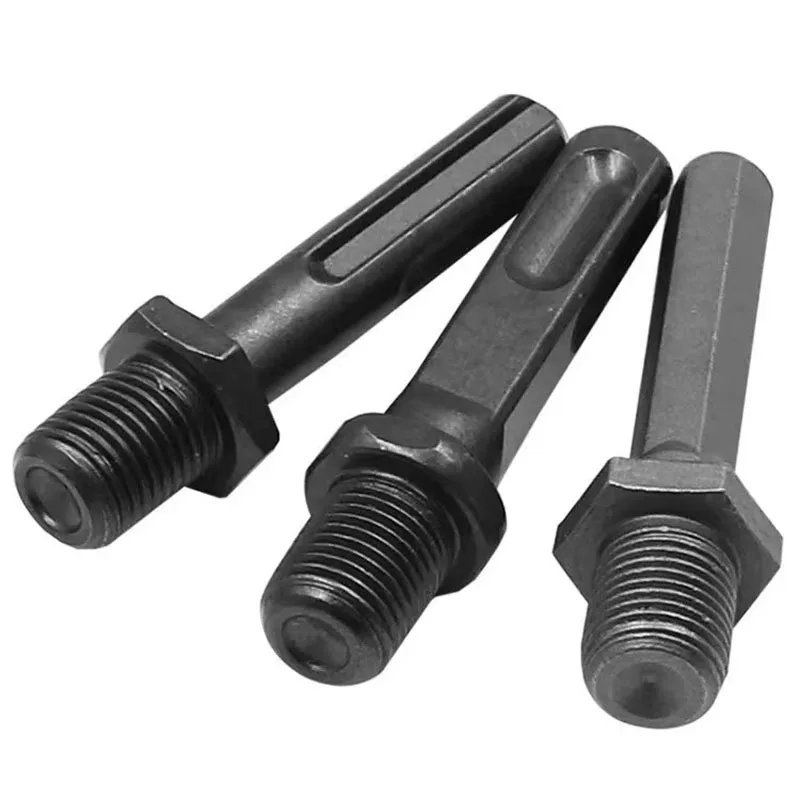 1 pz SDS Hammer Drill Adapter Impact Driver Socket esagonale Round Square Handle Bit Chuck Electric Hammer biella accessori