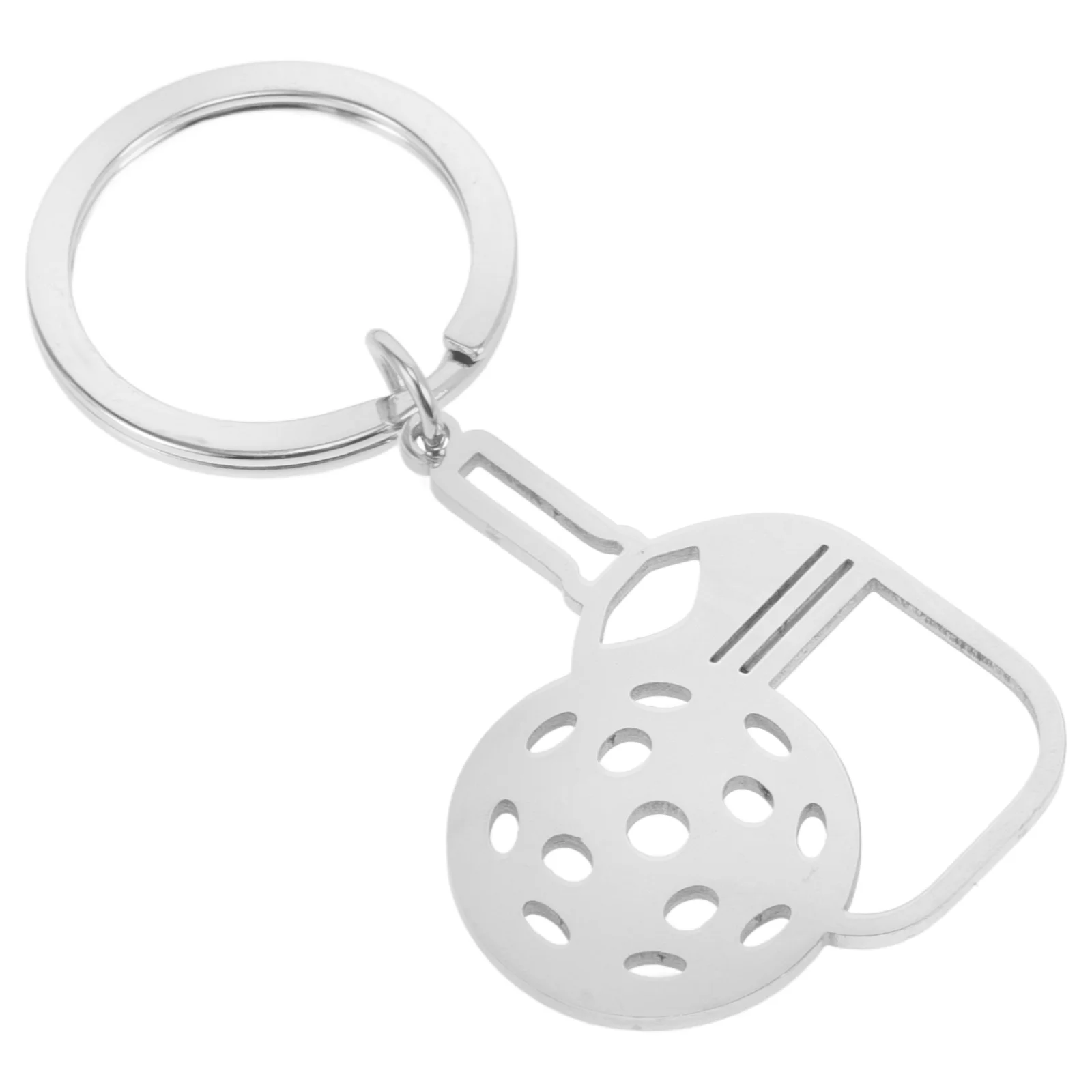 

Брелок Pickleball из нержавеющей стали, мини-подвеска в виде мяча-весла, спортивный аксессуар, сувениры для вечеринки, украшения для вечеринки Pickleball