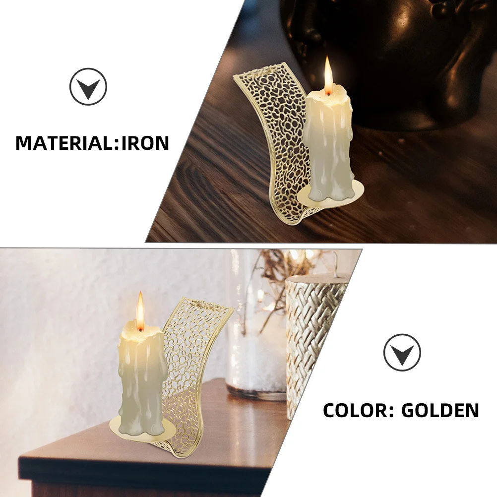 

3Pcs Wall Sconce Holder Iron Decorative Wall Mounted Stand for Home Living Room Bedroom Dining Room Decor