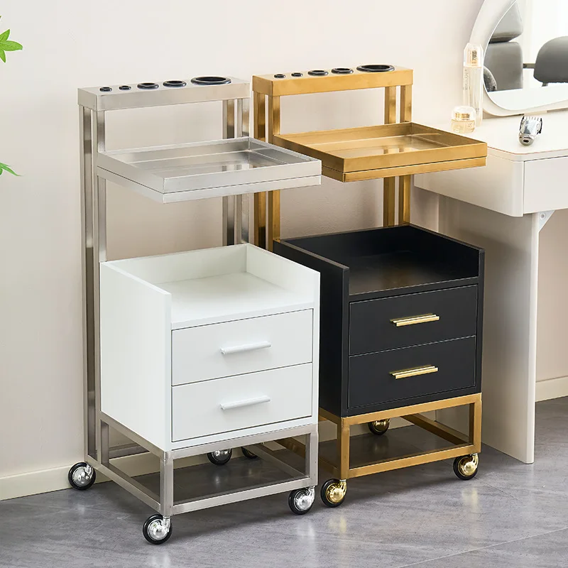 

Barber Shop Tool Cabinet Hair Salon Hair Salon Cabinet Hair Salon Removable Shelf Wheeled Storage Cart