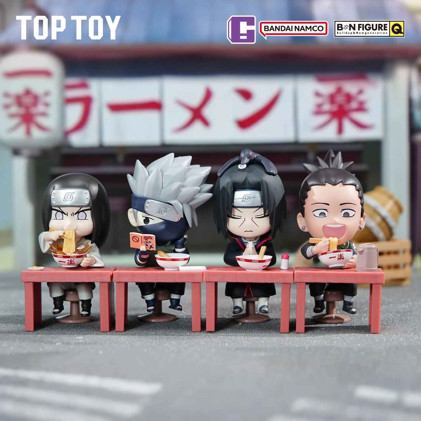 Figuras de caja ciega de la serie Bandai Naruto Breeze Ramen Lamian Noodles, figuras temáticas, colección de figuras bonitas, juguetes de modelos, regalo