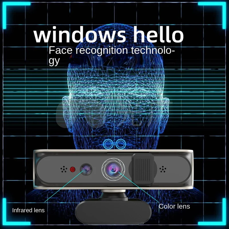 Desktop Face Recognition Login Built-In Microphone Camera For Windows Hello