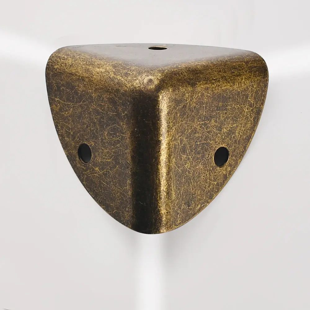 Antique Metal Corner Protector For Storage Box Furniture Hardware Edge Guard Security Protective Cover For Wood Chest Case