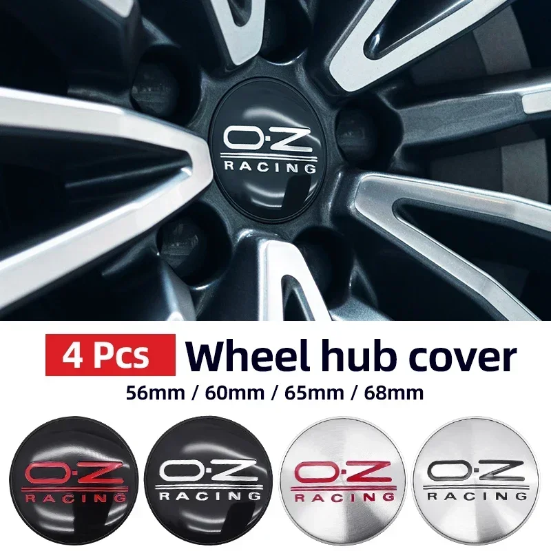 

4 pcs 56mm 60mm 65mm 68mm Car Wheel Center Hub Cover Badge Logo Emblem For OZ RACING/BBS/Opel multiple Styling badge