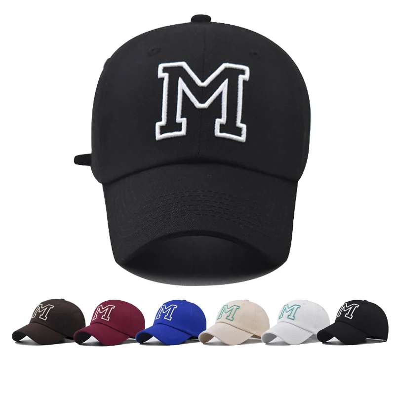 Baseball Cap Snapback Hat Sun hat Spring Summer Autumn baseball cap M letter Cap Hip Hop Fitted Cap Hats For Men Women