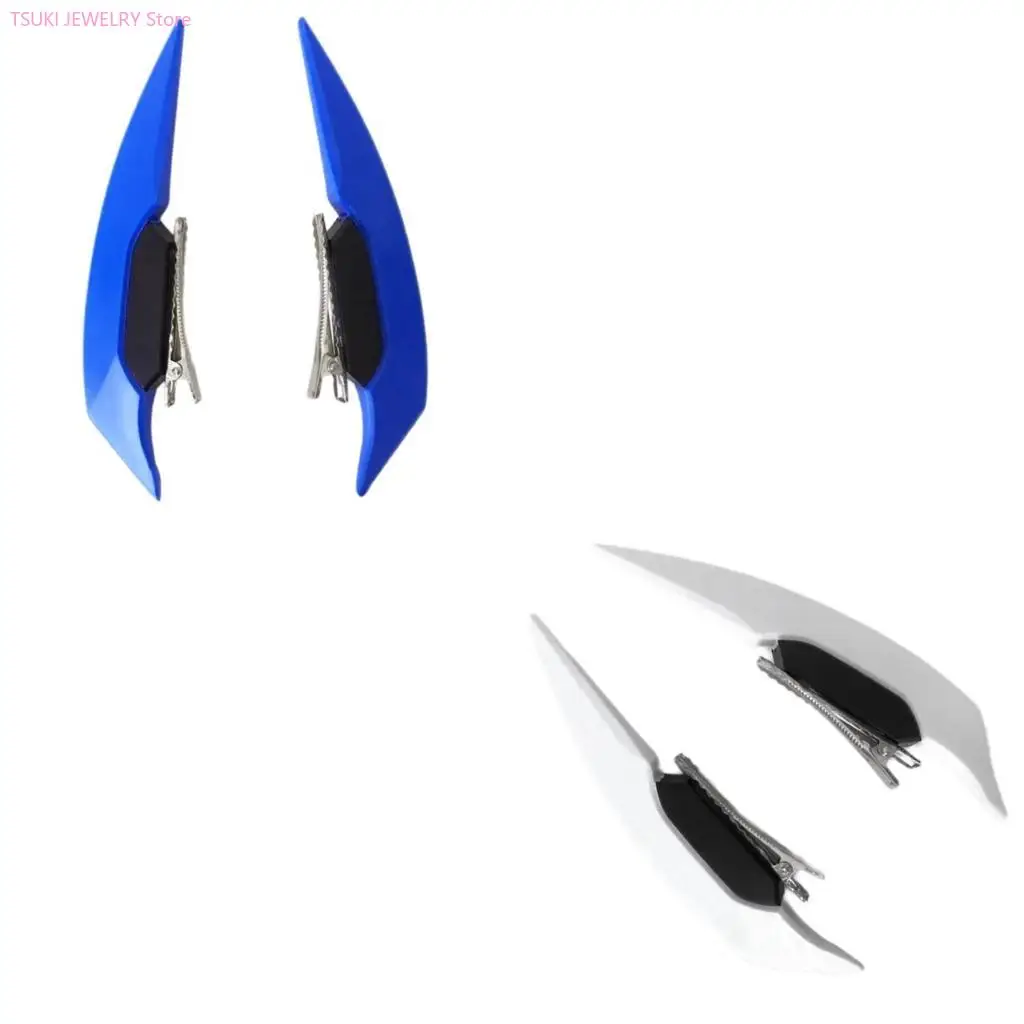 

62KE Punk Wing Hair Clip Music Festival Side Bangs Clip Nonslip Hairpin for Women