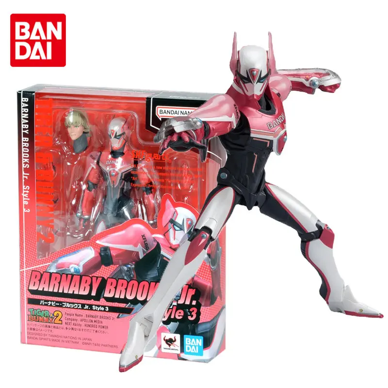 

Bandai Original SHFiguarts TIGER & BUNNY 2 Barnaby Brooks Jr. Style 3 Bunny Joints Movable Anime Action Figures Toys for Kids