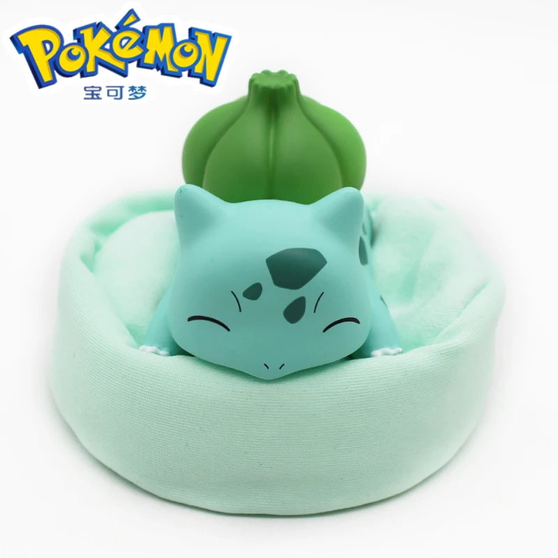 Japanese Cure Pokemon Bulbasaur Anime Figure Pikachu Action Model Decoration Collect Toys For Children\'s Christmas Gift