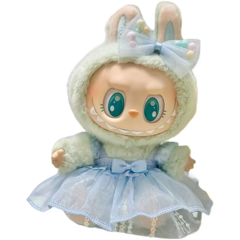 

Милая кукольная одежда, коллекция Enchanted Sparkle, платье феи из тюля и пайеток для Labubu (темно-розовый)