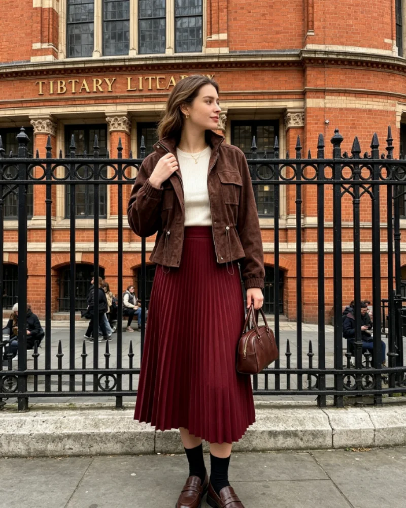 Women's jacket 2026 new European and American style solid colour stand collar long sleeve faux suede drawstring waist jacket