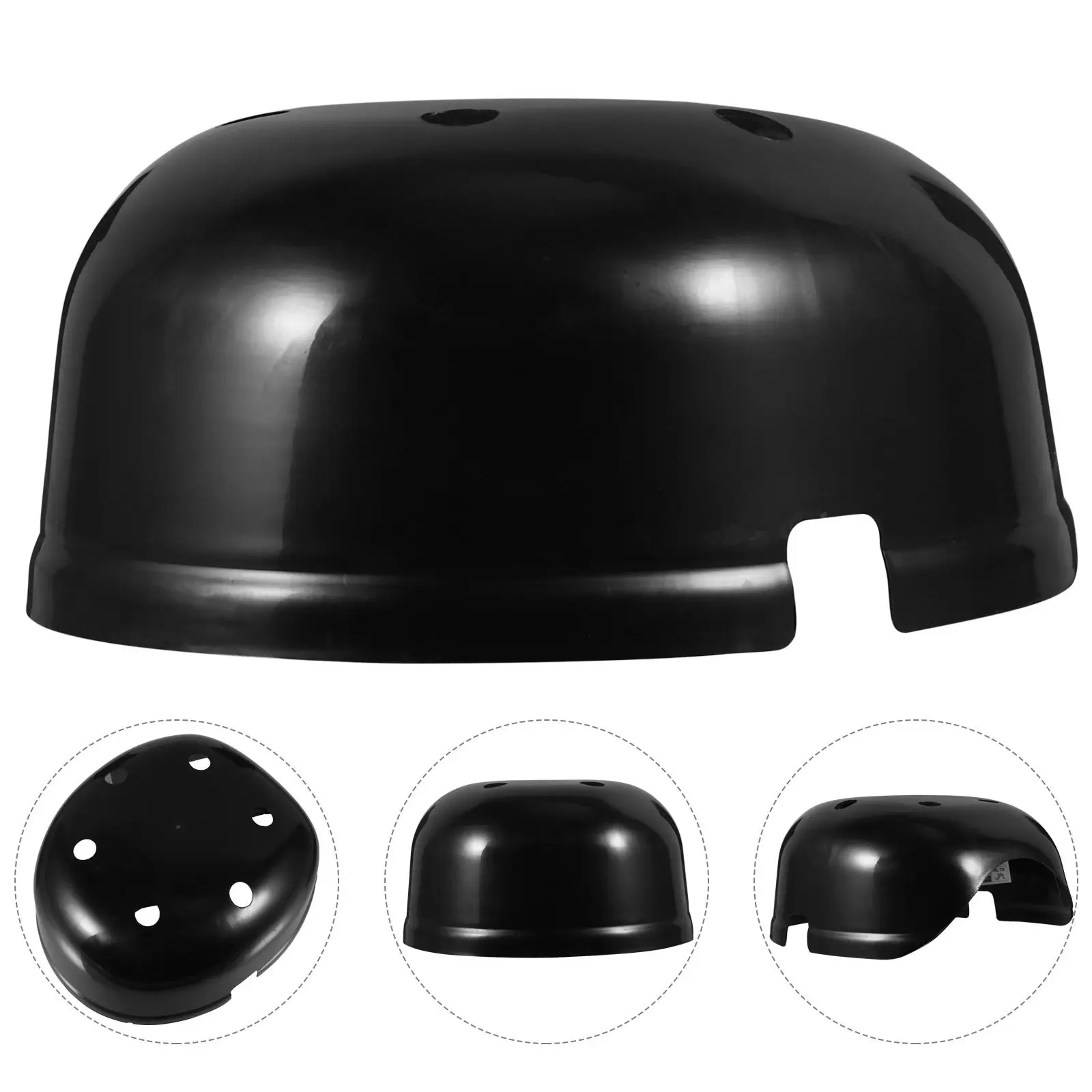 

Black 6-Hole Outdoor Safety Bump Insert Compatible with Baseball Caps Hard ABS PP Foam Head Guard Bump Cap Baseball Insert