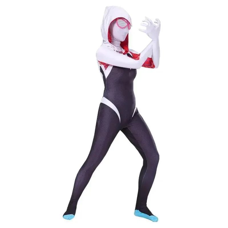 Magical Virtual Circus Cosplay Jumpsuit Women Teen Adult Hooded Tank Top with Hat Gloves Halloween Easter Outfit view 5