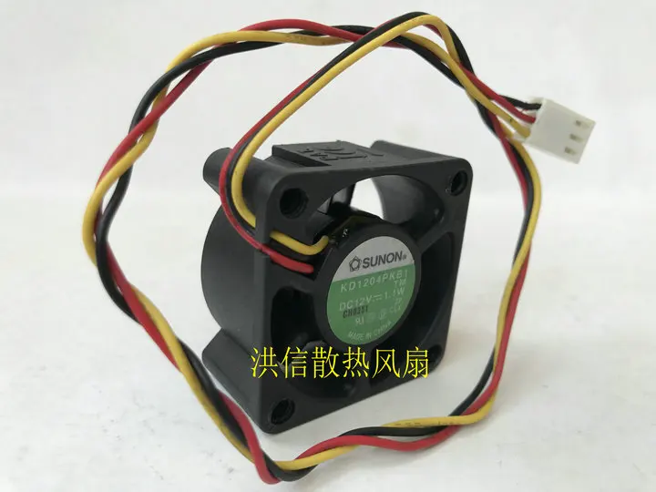 Freight free original Jianzhuan SUNON 4020 KD1204PKB1 DC12V 1.1W 4CM 3-wire cooling fan