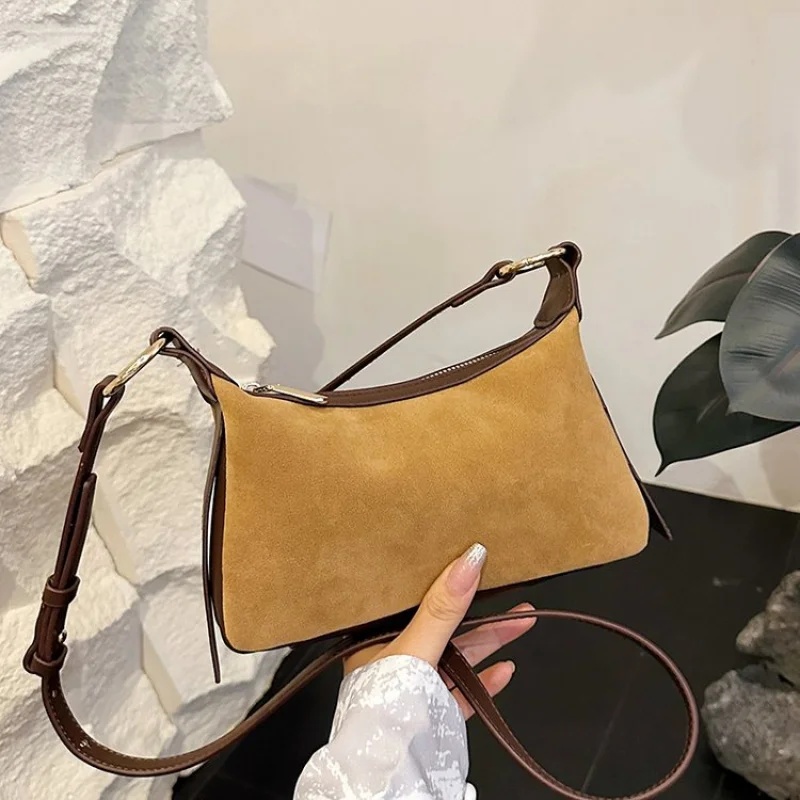 

High-End Women's Leather Messenger Bag With Classic Paris Style And Casual Simple Vintage Elegant Look​