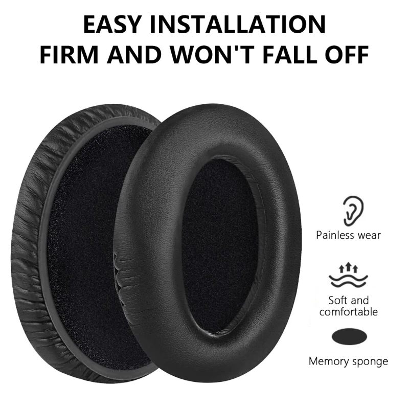 Earpads Ear Cushions Cover Head Beam for HD515 HD555 HD595 HD598 PC360 Headsets, Noise Cancelling Headphone