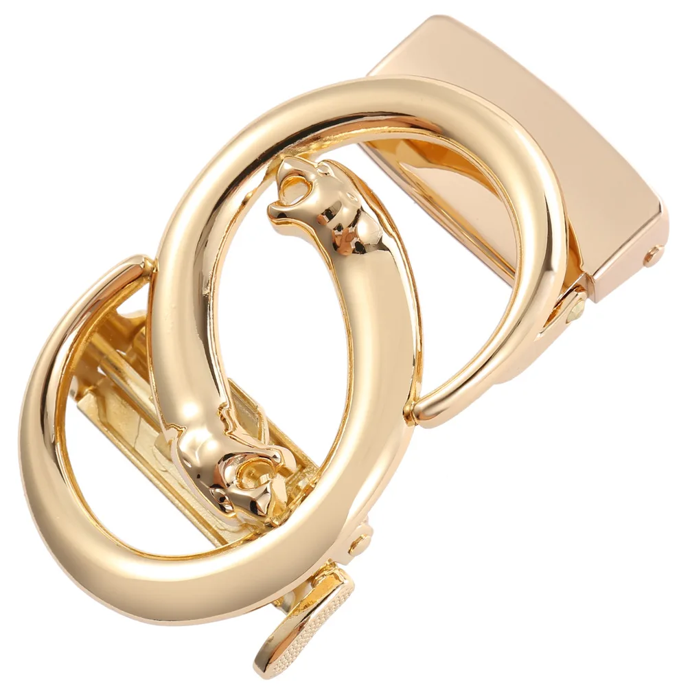 3.5CM Men's Zinc Alloy Belt Buckle Casual Business Belt Accessories Leopard Men's Automatic Buckle