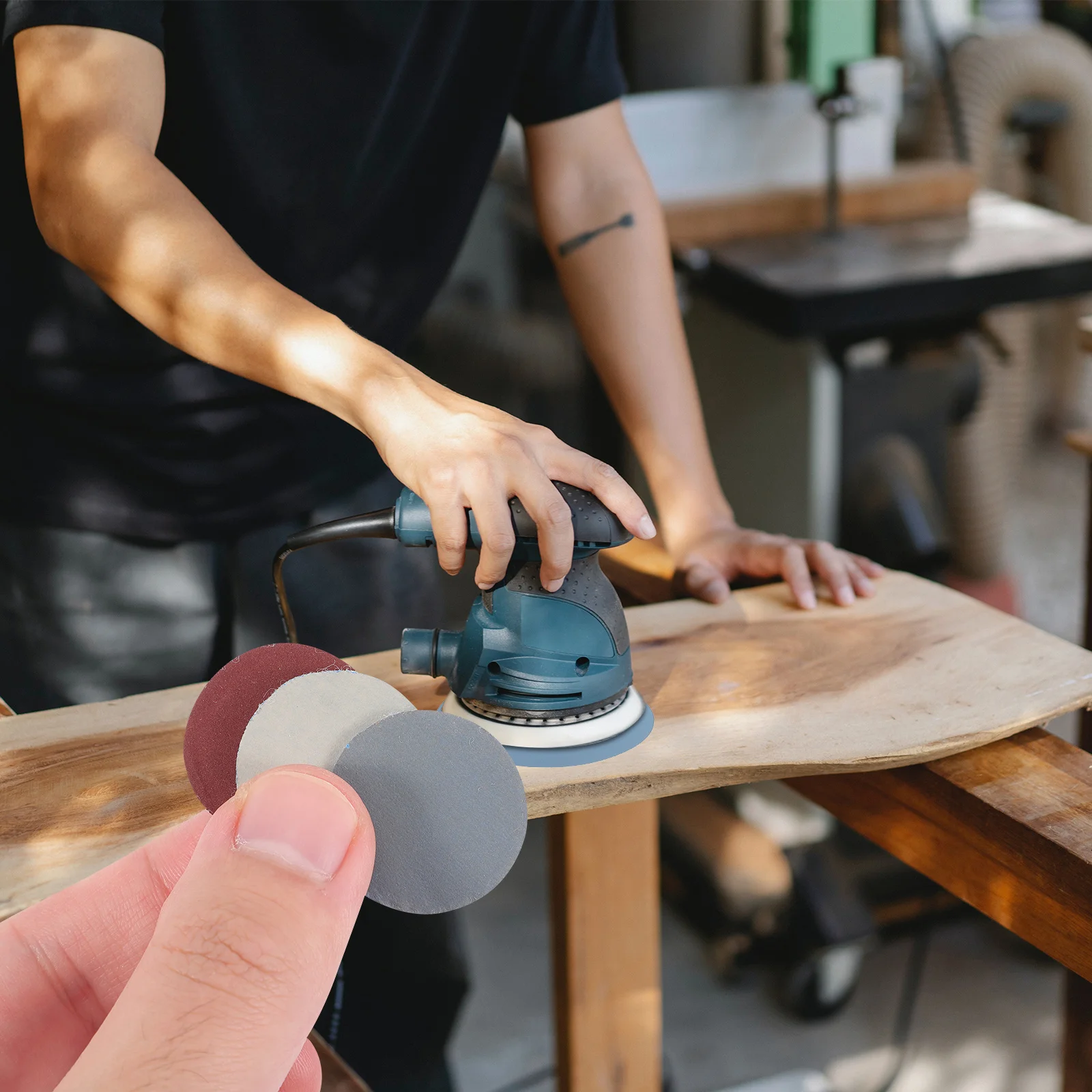 180개 원형 샌딩 디스크 25mm 다중 그릿 60-10000 미세에서 거친 연마재 포함 가구용 자가 접착 백킹