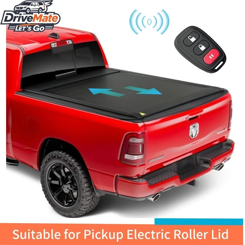 

Roller Lid For Dodge RAM 1500 2500 Pickup Truck Electric Hard Folding Aluminum Ute Lid Bed Tonneau Cover F150 Model Roll Locking