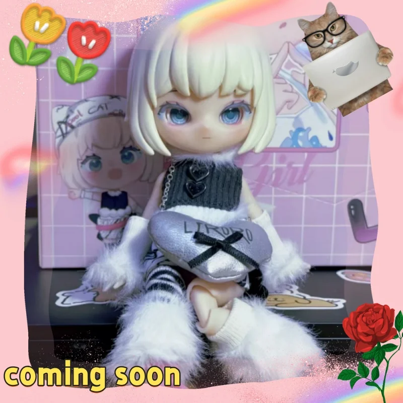 

В наличии Simontoys Liroro Binary Sweetheart Series слепая коробка Kawaii Коллекционная игрушка индивидуальный декор для стола орнамент подарки