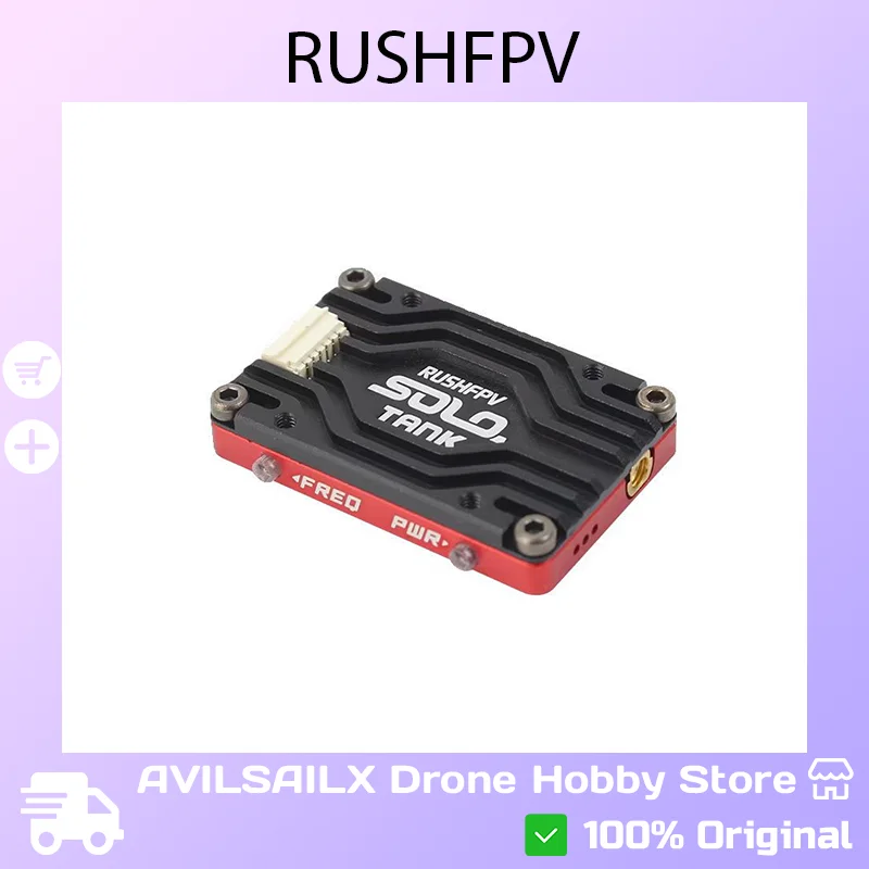 

RUSHFPV Solo Tank 1.6W Analog FPV Transmitter - High Power for FPV Racing & Freestyle