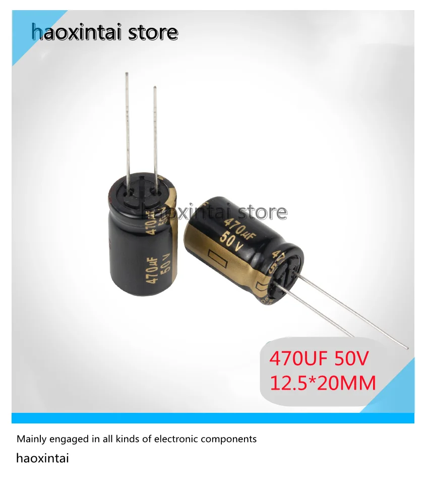 10PCS 470UF 50V 12.5*20MM FM series original fever audio electrolytic capacitor high speed ultra low resistance 12.5*20MM