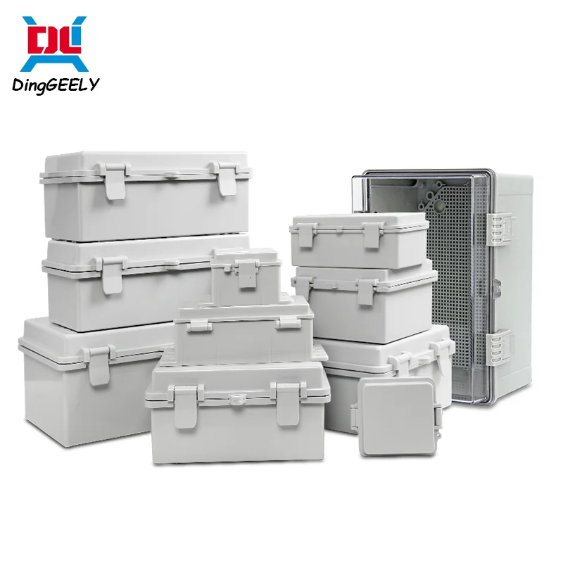 

Новый дизайн, водонепроницаемый корпус из ABS-пластика IP67, серый/прозрачный, для наружного применения, оптовая продажа, распределительный бокс для электроники