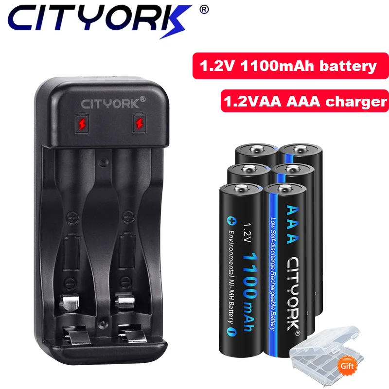 

1.2V aaa 3A Rechargeable NI-MH battery With 1.2V 2a 3a LED fast charging dispaly charger For electric toy mobile power charging