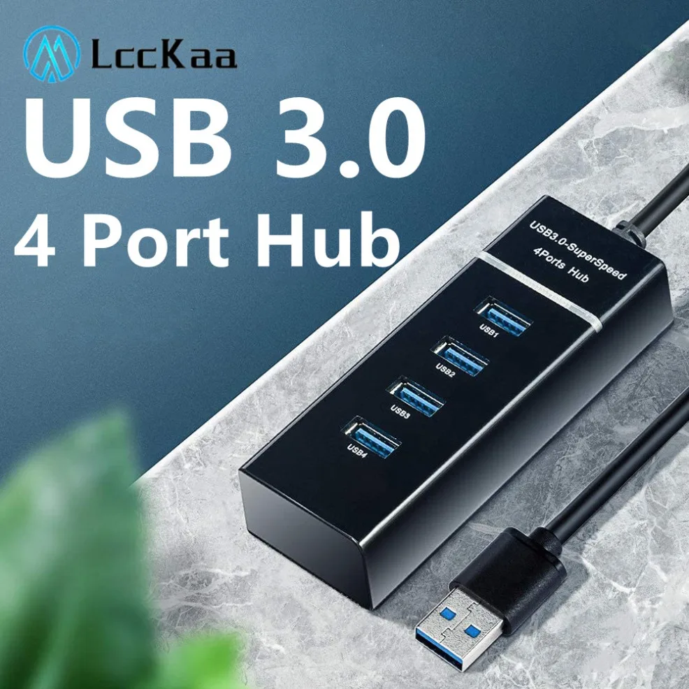 4 Port USB Hub 3.0 USB Splitter Multi USB Hub Extensions Fast Data Transmission OTG Adapter For Computer Xiaomi Macbook Pro Air