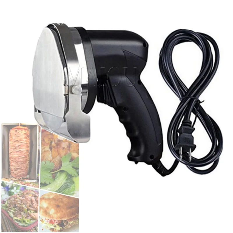 110V 220V Electric Barbecue Meat Slicer Kebab Slicer Doner Knife  Shawarma Roast Meat Cutter Machine