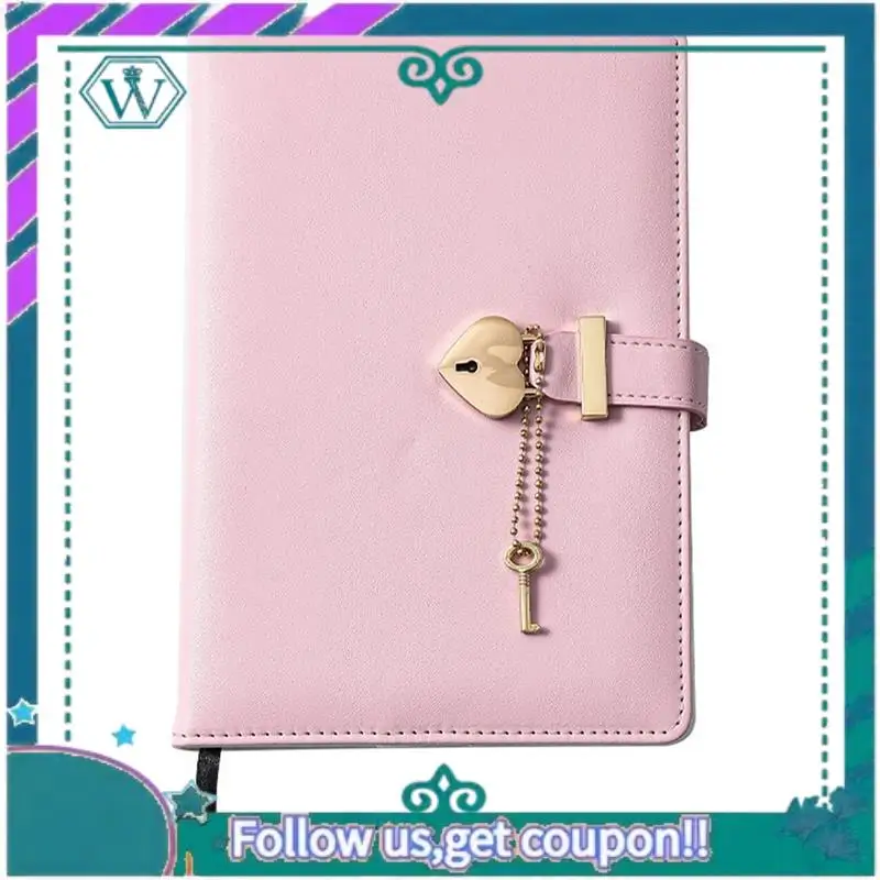 Libro con password con lucchetto Ragazza carina Love Lock Diario Regalo di compleanno per ragazza (rosa, 1 set)