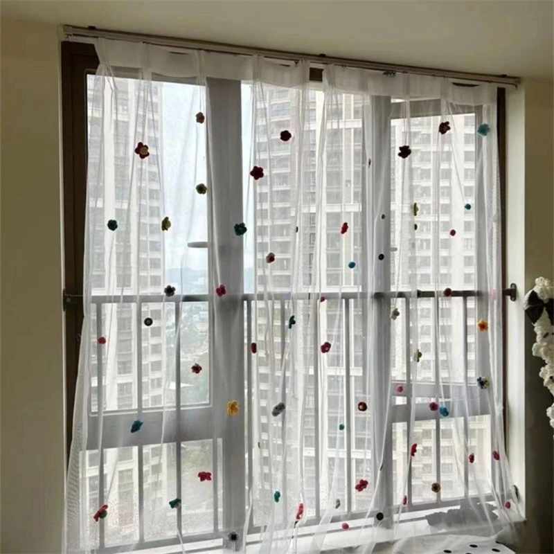 

4X7B Colorful Pompoms Safety Pin Clothing Decoration Brooch Pin For Curtain Clothing